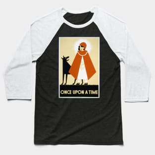 Vintage Little Red Riding Hood - WPA Poster Baseball T-Shirt